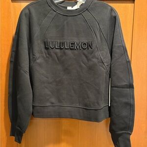 lululemon athletica Charcoal Scuba Oversized Pullover XS/S NWT